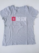 Big Star damska szara koszulka t-shirt z nadrukiem r M