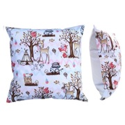 Poszewka 40x40 cm Szop zając lis Las - Bawełna