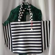 Torba plażowa bardzo dużą w paski