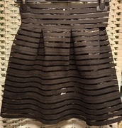 229. Spódnica mini w stylu goth ,guma i tiul,rozm.S