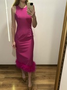 Sukienka z piórami rozm S, firma reserved 