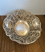 Ładna stara patera posrebrzana solidna masywna 