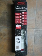 Przedłużacz  z zabezp. 5gniazd 1,5m 10A 3x1mm2 