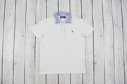 Ralph Lauren Classic Fit Biała Męska Koszulka Polo Rozmiar M