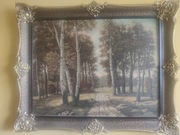 Leśny pejzaż / obraz / ok. 1995 roku
