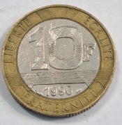 453. Francja 10 franków 1990 rok