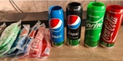 Zestaw 4 szt. etui na piwo, cola, sprite, pepsi 