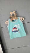 Koszulka t-shirt dla chłopca bez rękawów r.74/80