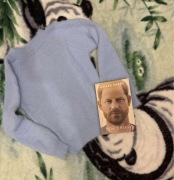 Niebieski sweter damski uniwersalny alpaka biust 90/95