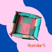 Kolorowe legowisko dla psa lub kota handmade rozmiar S