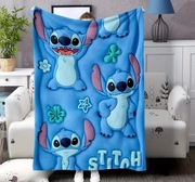 Nowy duży mięciutki bajkowy koc Stitch 150x200