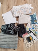 Tkaniny materiały resztki do patchworków bawełna welur