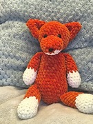 Urocza ruda  Lisiczka wykonana szydełkiem