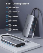 Stacja dokująca USB C, adapter cakitte 8 w 1 USB C