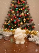 Świeca Mikołaj – ręcznie robiona, sojowa, świąteczna świeca dekoracyjna