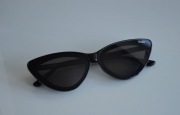Quay Flex czarne okulary przeciwsłoneczne black cat eye sunglasses
