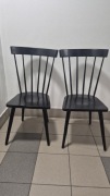 Ikea berbny krzesło patyczak czarne 2 sztuki komplet