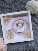 Podziękowanie na komunię chrzest ślub ramka z szybką dla ojca chrzestnego 