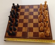 Stare SZACHY PRL vintage kompletne do renowacji 