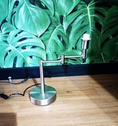 podstawa lampy metalowa kolor nikiel bez abażura