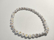 Bransoletka abecadło złote