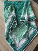 Chusta szal zrobiona szydelkiem