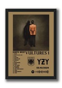 Plakat Kanye West "Vultures1" w ramce A4.