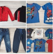 Paka 110/116 polary Lupilu t-shirty F&F Spiderman joggersy