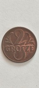 2 gr grosze 1938 mennicza st. 1