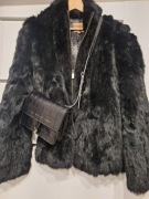 Futro naturalne kurtka S 