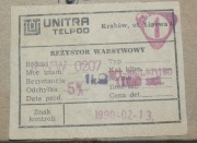 REZYSTOR RWW 1k 0,125W telpod unitra  50szt 