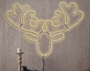 Dekoracyjna lampa led w kształcie głowy renifera