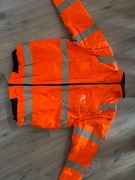 Kurtka robocza ODBLASKOWA zimowa ocieplana ostrzegawcza pomarańczowa - 2XL