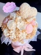 Bukiet ze świec candlebox flowerbox dzień babci i dziadka, komunia