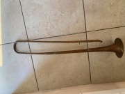 Trąbka kolekcjonerska bez sygnatur niekompletna do naprawy na ścianę