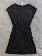 Nowa czarna bawełniana sukienka H&M 36