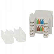 GNIAZDO KEYSTONE RJ-45 RJ45 KAT.5E BIAŁY