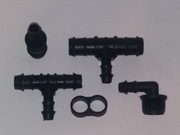 Linia kroplująca trójnik przelot końcówka okular 