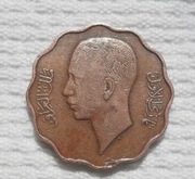 Irak Królestwo Ghazi I 10 filsów AD 1938 AH 1357 KM# 103b Brąz