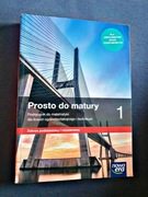 Matematyka 1 Prosto do matury Nowa Era podręcznik  stan idealny