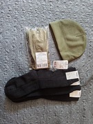 Rękawice zimowe wz 615A, czapka zimowa wz 420Z, skarpety zimowe wz 539/MON