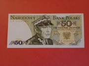 POLSKA PRL 50 ZLOTYCH 1982 SERIA DB STAN -UNC