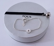 Nowa srebrna bransoletka z misiem Glory TOUS