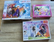 Puzzle Trefl Disney Frozen 24 Kraina Lodu Elza 160 księżniczki 50 zestaw 