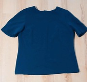 Granatowo- Szafirowa bluzka marki Echo rozm 38 używana 