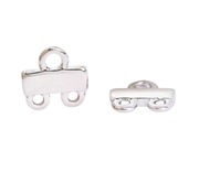 Łącznik rozdzielacz na 2 sznury, Rodowany 10 x 7,5 mm., 2 szt.