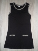 KLASYCZNA CZARNA SUKIENKA TUNIKA CAMAIEU S/M 36/38