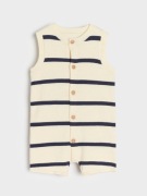 Rampers Sinsay 56 dzianina bawełna paski rompers body chłopięcy