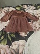 Sukienka welurowa dla dziewczynki rozmiar 68