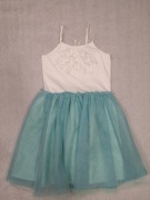 Sukienka jak Frozen Kraina Lodu Elza przebranie Little Princess 122 j. nowa